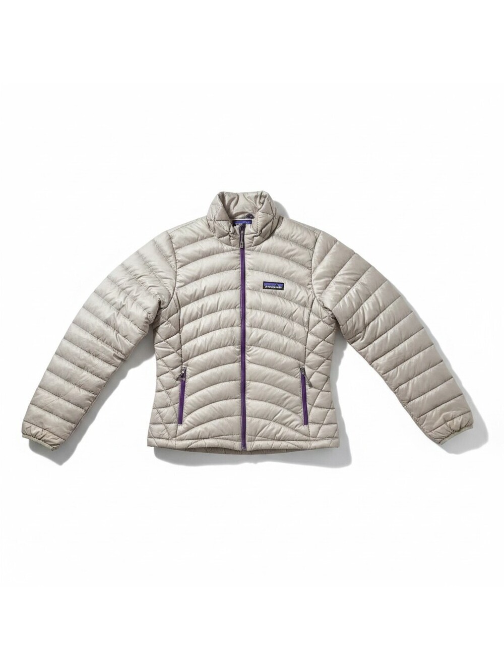 Patagonia Ultralight Down Jacket Women’s Small Beige 800 Fill Puffer 84760